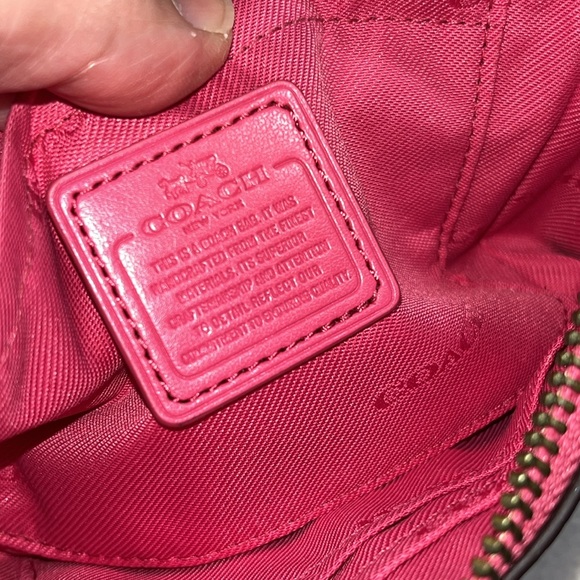 Coach Nolita Pink Floral Rivets Wristlet/Mini Bag - Picture 12 of 17